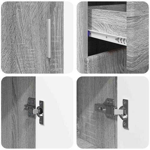  Kreveta Siva Sonoma 88 5 x 30 5 x 73 cm Konstruirano drvo Slike