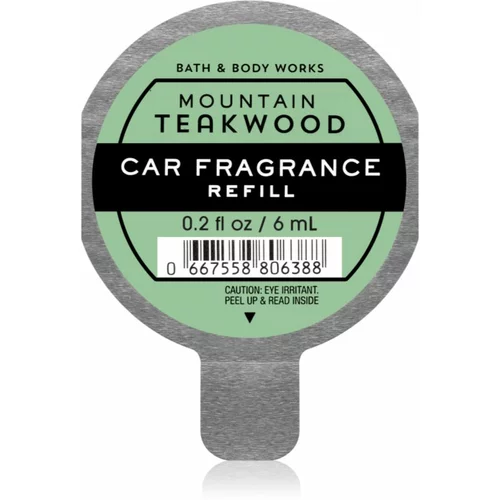 Bath & Body Works Mountain Teakwood miris za auto zamjensko punjenje 6 ml
