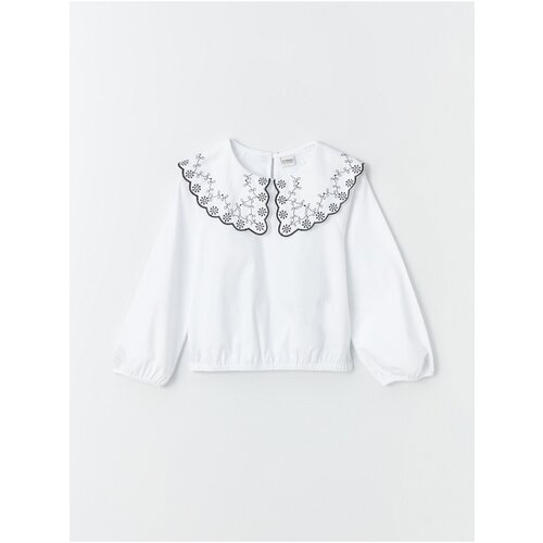 LC Waikiki Girl&amp;#039;s Shirt with Embroidery Long Sleeve Baby Collar Slike