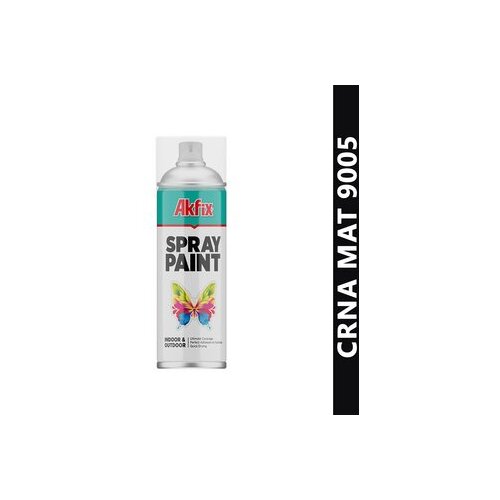 Akfix boja u spreju 9005 mat crna 400 ml Cene