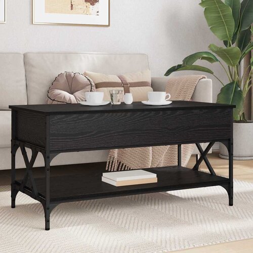  Kava Stol Crni hrast 100 x 50 x 50 cm Konstruirano drvo Slike