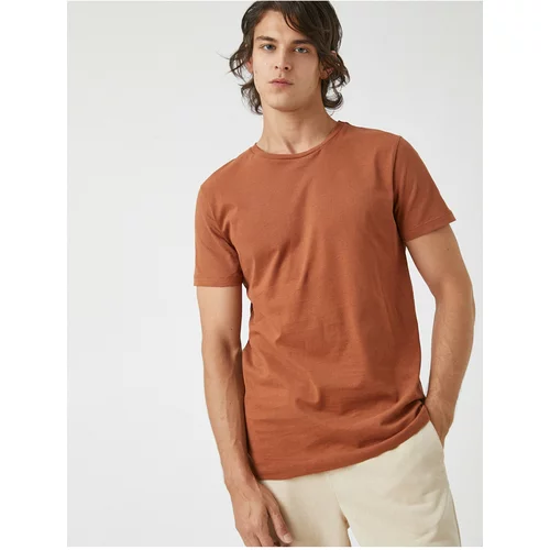 Koton T-Shirt - Brown - Regular