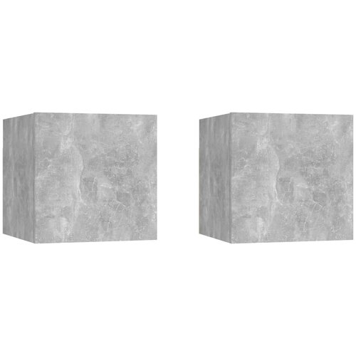  Noćni ormarić 2 kom boja betona 30,5x30x30 cm konstruirano drvo Cijene