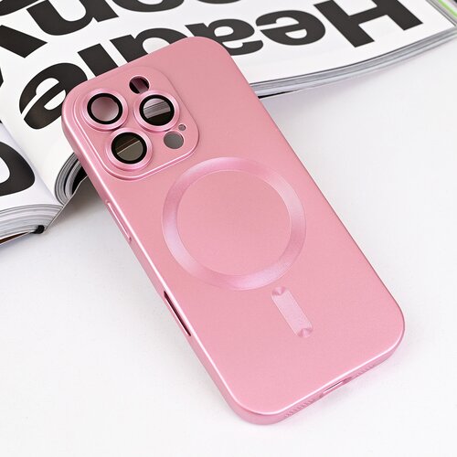 Torbica Magsafe Chrome za iPhone 16 Pro 6.3 roze Slike