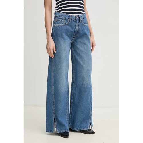 PepeJeans Wide Leg Jeans Mw Slit farmerke Cene