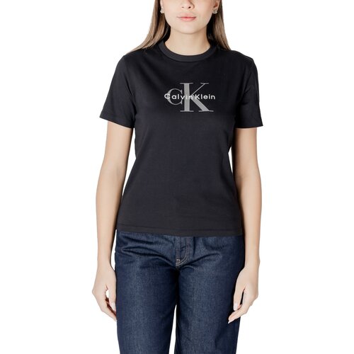 Calvin Klein Jeans Majice s kratkimi rokavi LV047B864 Črna Cene