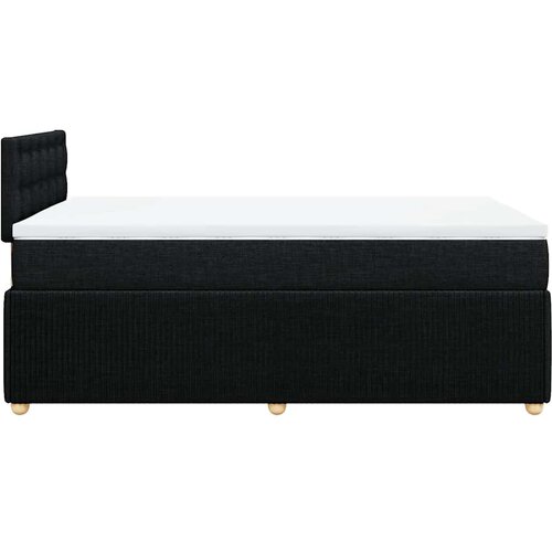  Krevet box spring s madracem crni 120 x 190 cm od tkanine Slike