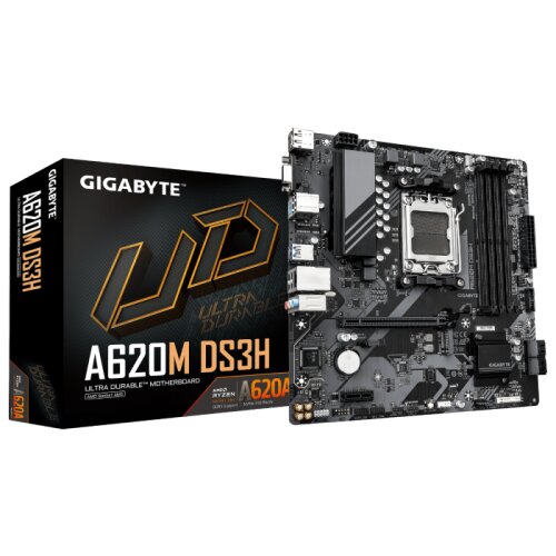 Gigabyte A620M DS3H, DDR5, SATA3, USB3.2Gen1, DP, AM5 mATX Cene