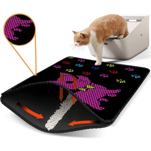 WALLXPERT Nrszn0104 multicolor cat litter mat Cene