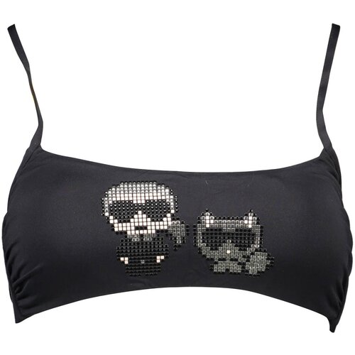 KARL LAGERFELD BEACHWEAR SWIMSUIT TOP WOMEN BLACK Cene
