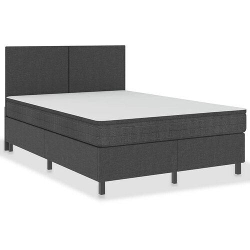 Maison Chic Posteljni Okvir - Dvoposteljna postelja boxspring sivo blago 180x200 cm, (22081241) Cene