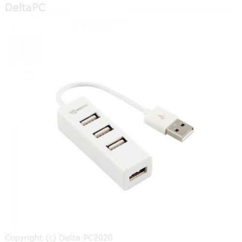 S Box SBOX USB HUB H-204 - USB-2.0 4 Port Bijeli Slike