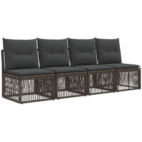  4-sjedala sofa 4 pcs 4-Broj sjedala Siva poliratan Cijene