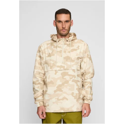 Urban Classics Camo Pull Over Windbreaker sandcamo