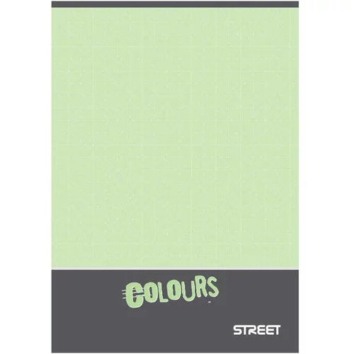 STREET Zvezek za dislektike A4, zelen, brezčrtni, 52 listov