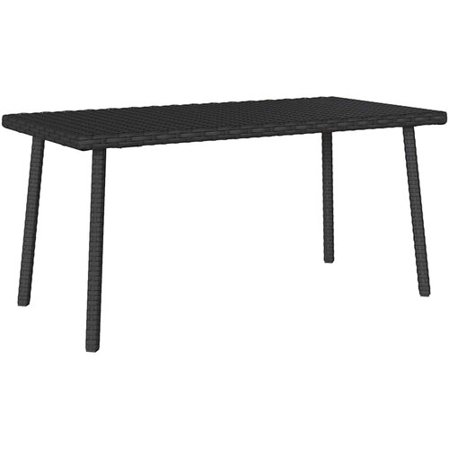 vidaXL Vrtni stolić za kavu pravokutni crni 80x40x37 cm poliratan Cijene