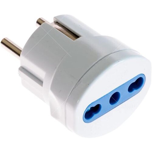 Famatel Strujni adapter 2P plus T shuko/2P plus T Italian, 2P plus T 16A Euro/Italian, Bijeli Cijene