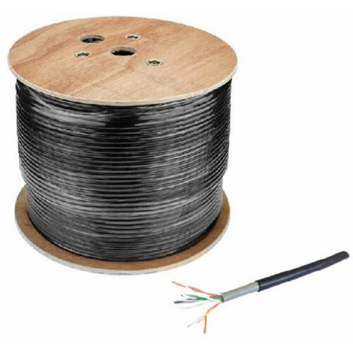 Gembird UPC-6170E-SOL-OUT utp kabl, cat.6 outdoor, solid 23AWG, 0.57mm premium cca, 305m crni Slike