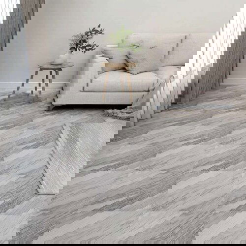 vidaXL samoljepljive podne obloge 20 kom PVC 1,86 m² sive prugaste Cene