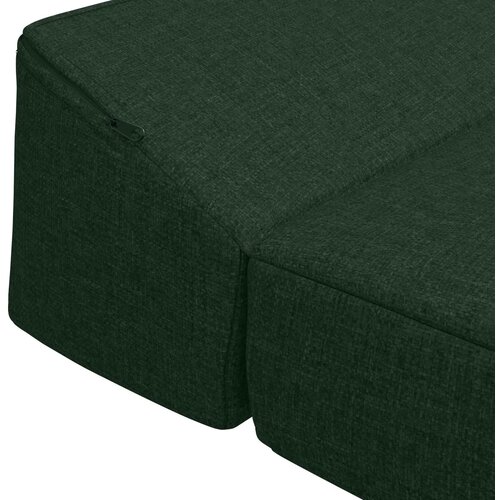 SOFA na razvlačenje Tamnozelena 200 x 70 x 10 cm Tkanina Slike