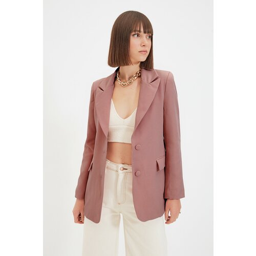 Trendyol Dried Rose Woven Lined Blazer Jacket Slike