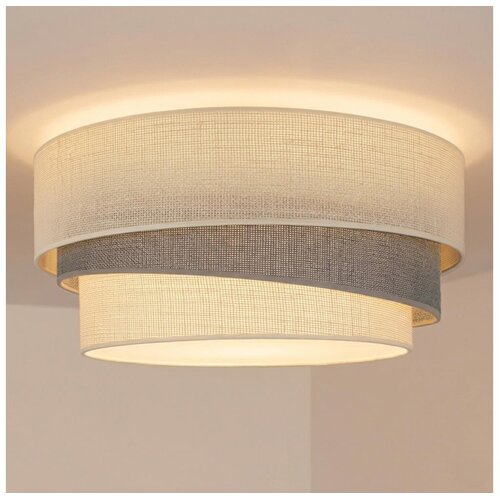 Brilagi plafonsko svetlo trio 1xE27/60W/230V prečnik 40 cm krem/siva Slike