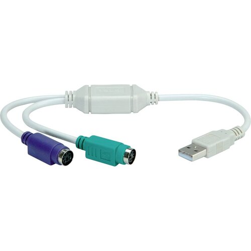 Value USB 2.0 adapterski kabel [1x mo&scaron;ki konektor USB 2.0 tipa A - 2x ženski konektor PS/2] 0.30 m, (20416974) Cene