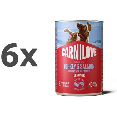 Carnilove Dog Puppy konzerva, pate - raca in fazan - 400 g 6 x 400 g Cene