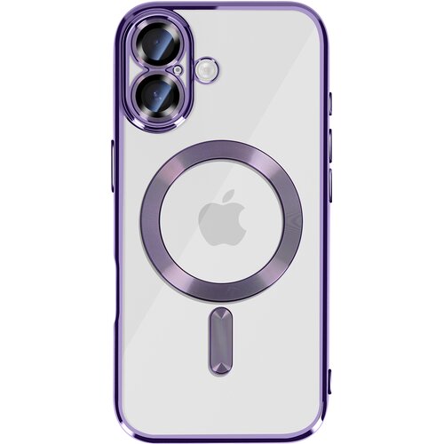 AVIZAR Ovitek za iPhone 17, združljiv z MagSafe, s kromiranim robom, Vijolična, (5000189864) Cene