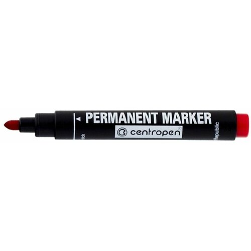  permanent marker centropen 8566 2mm obli vrh crveni Cene