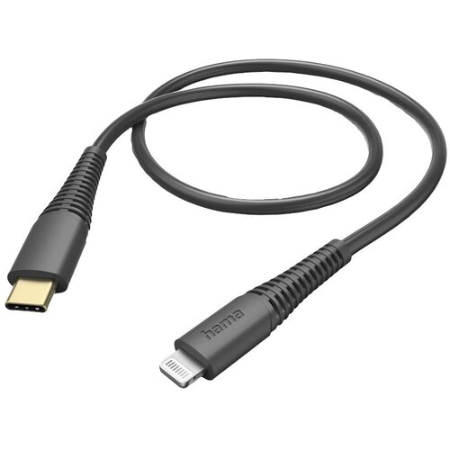 Hama USB polnilni kabel USB 2.0 Apple Lightning vtič \, USB-C&reg; vtič 1.50 m črna 00201602, (20614423) Cene