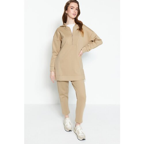 Trendyol Sweatsuit Set - Cream - Relaxed fit Slike