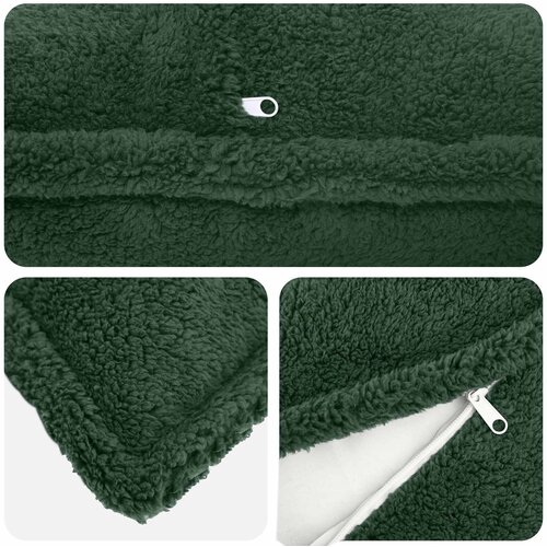  Presvlaka za jastuk 6 pcs HOUTEN Tamnozelena 40 x 40 cm Boucl&amp;eacute; Slike