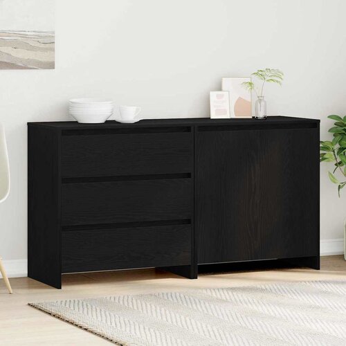  Kreveta s ladicama 2 pcs Crna 70 x 41 x 75 cm Konstruirano drvo Cene
