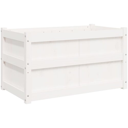 Maison Chic Vrtno cvetlično korito - Cvetlični Lonec belo 90x50x50 cm trdna borovina, (21789332) Cene