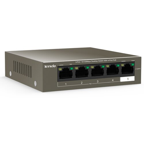 Tenda desktop switch + PoE TEF1105P-4-63W Slike