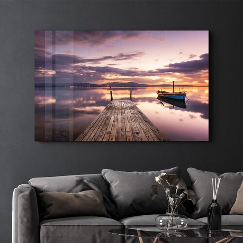 WALLXPERT Dekorativna slika na kaljenom staklu, 70x110cm, Šareno Cene