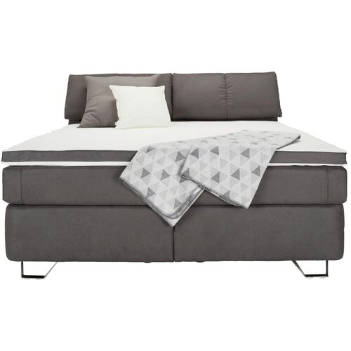M&amp;ouml;max Postelja Boxspring Tabea, Temno Siva, 160x200 Slike