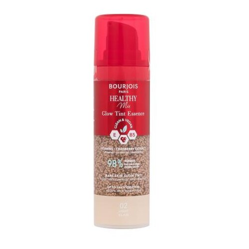 Bourjois Healthy Mix Clean &amp;amp; Vegan Glow Tint Essence puder za vse tipe kože 30 ml odtenek 02 Light Slike