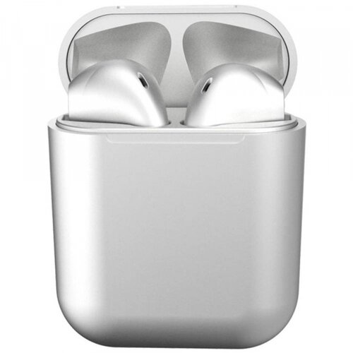 Tws bluetooth slu&amp;scaron;alka (slu&amp;scaron;alke) inpods 12 metalik bele Slike