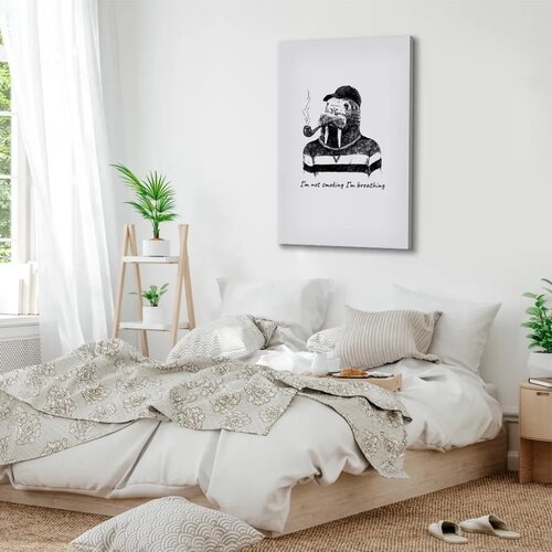  Slika - I\&amp;#039;m Not Smoking. I\&amp;#039;m Breathing (1 Part) Vertical 20x30 Na talijanskom platnu Slike