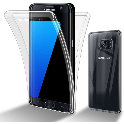 Cadorabo Samsung Galaxy S7 EDGE in transparentno - 360&deg; za&scaron;čita celotnega telesa - Za&scaron;čita spredaj in zadaj, vsestranska za&scaron;čita s &scaron;čitnikom zaslona, (20860177) Cene