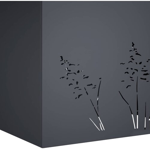  Vrtna saksija Antracit 50 x 30 x 49 cm Čelična vrata Slike