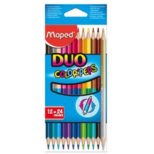 Maped Set dvostranih drvenih boja, 12 komada Slike