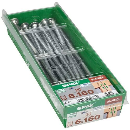 SPAX Vijak s krožnikasto glavo HI.FORCE (Ø x Do: 6 x 160 mm, Površina WIROX, T-Star plus, 20 kos) Cene