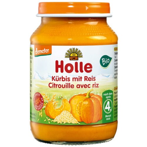 Holle buča z rižem 190g Slike