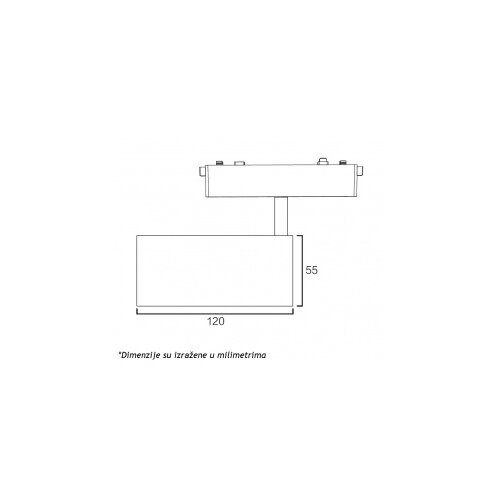 Dawn Magnetic slim reflektor LED26 - 055 18W 3000K 24&amp;deg; 48V DC crni Slike