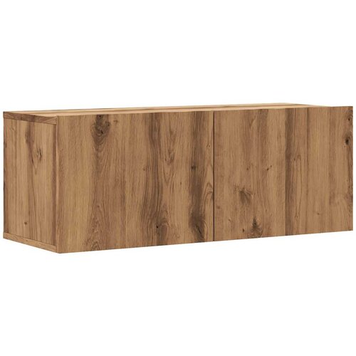 Maison Chic Stenska TV omarica - TV stojalo - Televizijska omarica artisan hrast 80x30x30 cm inženirski les, (21699042) Slike