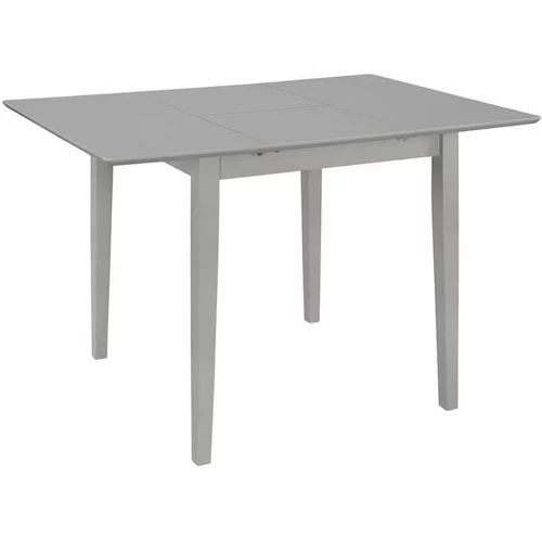  Raztegljiva jedilna miza MDF (80-120)x80x74 cm siva