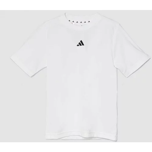 Adidas Dječja majica kratkih rukava J TR-ES T boja: bijela, s tiskom, IW0853